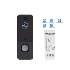 2022 Home Security Smart Wifi Video Deurbel Camera Two Way Audio Intercom 720P Hd Draadloze U8 Video Deurbel Met chime
