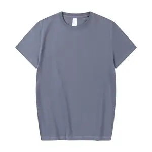 T-Shirt in cotone bianco per abbigliamento da strada T-Shirt oversize a spalla cadente con stampa di alta qualità per uomo