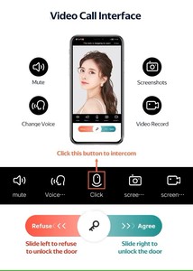 2025 Phong Cách Mới Tuya Wifi Nhận Dạng Khuôn Mặt Thông Minh Vân Tay Khóa Với Máy Ảnh Sinh Trắc Học Thông Minh Khóa Cửa Thông Minh Chữ Số Khóa - Product Image 4