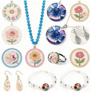 Premium DIY UV Resin Jewelry Kit Handmade Crafts Hard Crystal Clear Epoxy Fast Curing Silicone <b>Molds</b> Pendants Earrings MODEL - Product Image 4