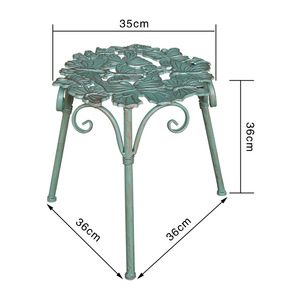 Soporte de plantas de Metal Natural para exteriores, estante de flores moderno a prueba de polvo - Product Image 6