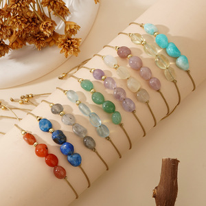 Shopping per gioielli Online bracciali con <span class=keywords><strong>perline</strong></span> in pietra naturale coloratissima pietra preziosa di cristallo curativo gioielli di moda per le donne set - Product Image 1