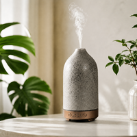 Diffuseur d'arômes portable en céramique, machine à huiles essentielles, aromathérapie, machine à lumière LED, diffuseur d'arômes ultrasonique pour la maison
