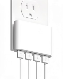 อะแดปเตอร์ชาร์จไฟแบบพับได้ 4 พอร์ต USB สำหรับใช้ในบ้านและเดินทาง รุ่น Home Slim - Product Image 1