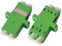 Acoplador dúplex LC de cerámica de circonio premium, adaptador de panel de alta densidad compatible con LGX para centro de datos de montaje en rack de 19 pulgadas