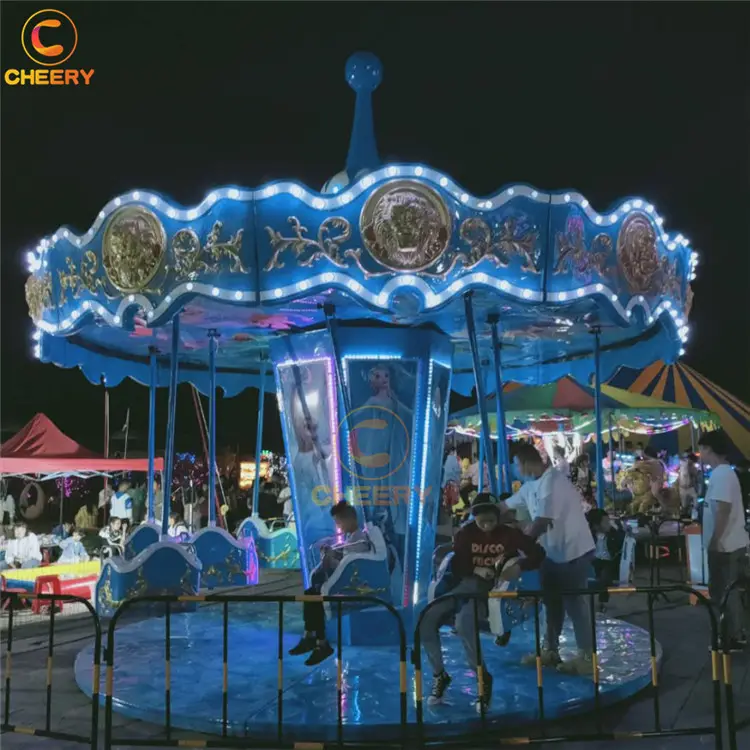 屋外の見本市会場ゲームテーマパークの乗り物スピンフライングチェアの乗り物遊園地の機器氷雪フライングチェア