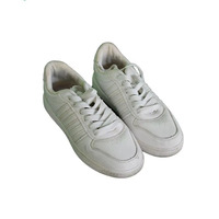 Baskets basses en toile blanches à lacets Gracer pour femme – Confortables, respirantes, légères et tendance avec doublure en coton