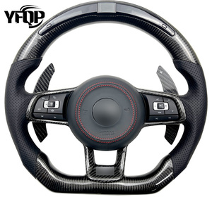 Forge de fibra de carbono para VW <span class=keywords><strong>Golf</strong></span> R Mk7 <span class=keywords><strong>Gti</strong></span> <span class=keywords><strong>Mk6</strong></span> actualización a nuevo modelo Plug and Play <span class=keywords><strong>volante</strong></span> personalizado - Product Image 1