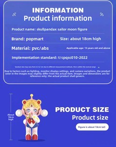 POPMART Skullpanda X <span class=keywords><strong>Sailor</strong></span> <span class=keywords><strong>Moon</strong></span> Co-Branded PVC Trendy Toy Blind Box Figure dal Giappone - Product Image 5