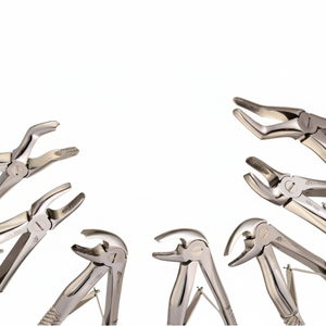 Meilleur équipement dentaire de qualité bon marché forceps d'extraction dentaire motif anglais acier acier acier acier équipement CE ISO - Product Image 1