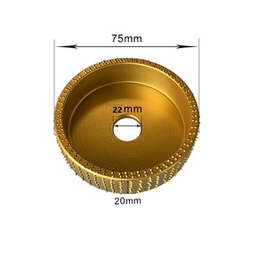 Disque de sculpture sur bois de 4 pouces pour meuleuse d'angle avec mandrin de 7/8 pouces (22 mm), disque de façonnage et de meulage du bois en carbure de tungstène - Product Image 5