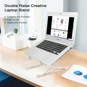 Soporte Ergonómico de Aluminio para Laptop X8, Base Elevadora para Notebook con <span class=keywords><strong>6</strong></span>+9 (<span class=keywords><strong>15</strong></span>) Ángulos Ajustables, Soporte para Computadora con Altura Ajustable para Trabajo de Oficina de Pie - Product Image 3