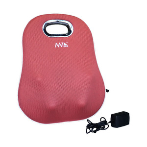 Coussin de massage lombaire électrique rechargeable avec vibrations, tapotements et chaleur pour le bureau et la voiture - Product Image 4