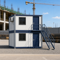 Unité d'hébergement modulaire préfabriquée en panneaux sandwich d'acier de 40 pieds pour dortoir de travailleurs de chantier