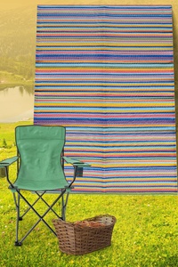 Alfombras KREASYON Colección SAVANA, Alfombra de Playa Turca de Alta Calidad para Exteriores, Hecha a Máquina, de Polipropileno, Antideslizante, Apta para Mascotas - Product Image 2