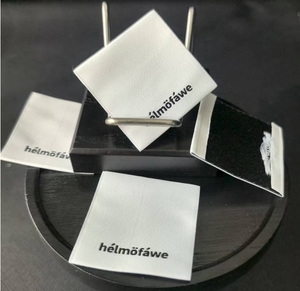 맞춤형 의류 의류 태그 맞춤형 폴리 에스터 새틴 짠 라벨 접힌 플랫 재봉 목 라벨 무료 디자인 서비스 - Product Image 6