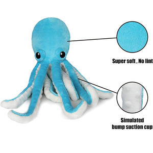 A344 sevimli büyük gözler ahtapot büyük doldurulmuş hayvanlar peluş oyuncak toptan 2 in 1 cabrio özel geri dönüşümlü ahtapot peluş oyuncak - Product Image 3