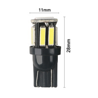 Soporte de luz LED extra alta para coche T10/5w5 7020 10 SMD T10 bombilla led estroboscópica