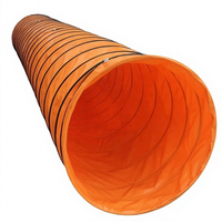 Tuyau d'air de ventilation flexible en PVC plastique industriel rond de 600 mm, 5 m, ignifuge, imperméable, vente en gros d'usine