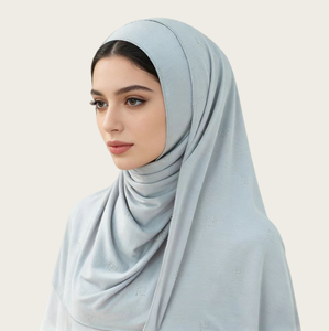 Solid Color <b>Chiffon</b> Hijab <b>Scarf</b> for Women Muslim Headscarf Spring Wear - Product Image 3