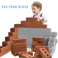 Blocs creux en EVA gris, jouet d'empilage d'intérieur, jeu éducatif pour enfants et parents, cadeau
