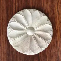 Wooden carved round wooden rosette