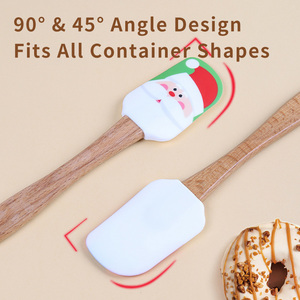 Tùy Chỉnh Giáng Sinh Theo Chủ Đề Silicone Thìa Gỗ Xử Lý Cấp Thực Phẩm Chịu Nhiệt Nướng Bánh Ngọt Các Tính NĂNG Bao Gồm Treo Lỗ - Product Image 5
