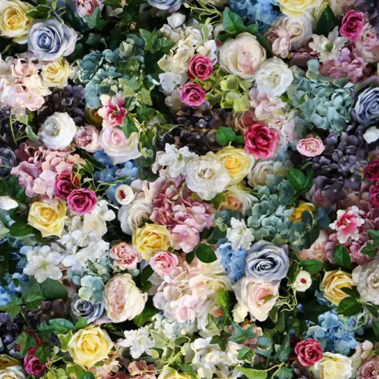 Hot Sale Artificial Hanging Flower Panel Wall Backdrop For Wedding Decoration