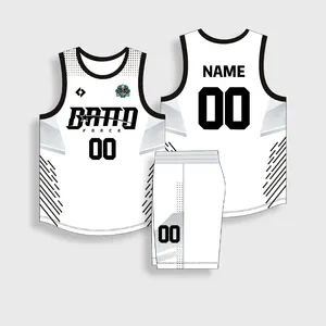 Factory Wholesale Basketball Jersey Uniform Oem Customized Crop-tops Custom Logo Uniforms Print Men's Jersey Basketball Uniforms