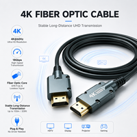 Cable Óptico Activo Profesional 4K HDMI 2.0 AOC 18Gbps de Alta Resistencia 4K 60Hz para Cine en Casa, Monitor, Proyector, TV