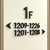 Enseigne LED en acrylique découpée au laser sur mesure, logo résistant à l'eau, lettres rétroéclairées pour intérieur/bureau, adresse de pièce, enseigne de magasin, bar, panneau publicitaire, décoration
