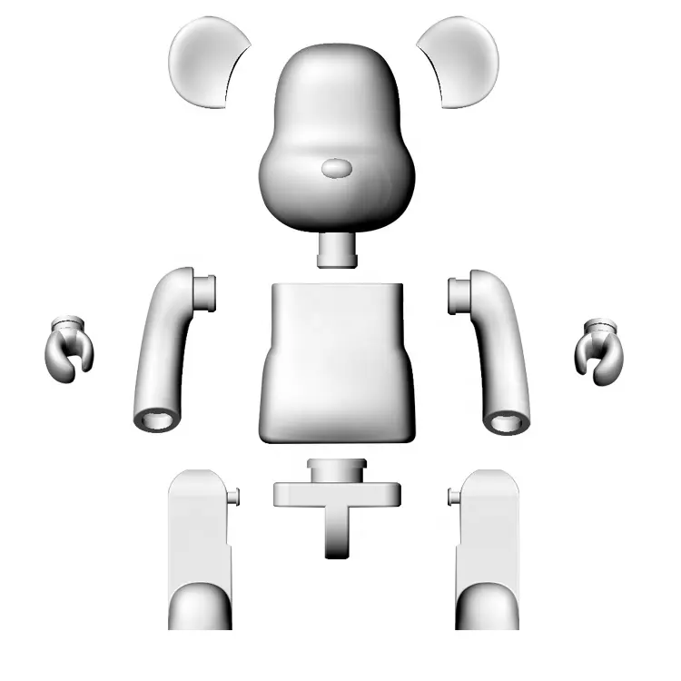 Diskon Besar Mainan Figur Aksi ABS Bearbrick 1000/Mainan Figur Plastik Bearbricks 400/Grosir Mainan Figur Bearbrick Imut