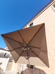 Penyangga Payung Luar Ruangan Profesional Persegi Kontemporer dari Aluminium Baja, Model Cantilever <span class=keywords><strong>Banana</strong></span>, Perabot Luar Ruangan untuk Bersantap - Product Image 3