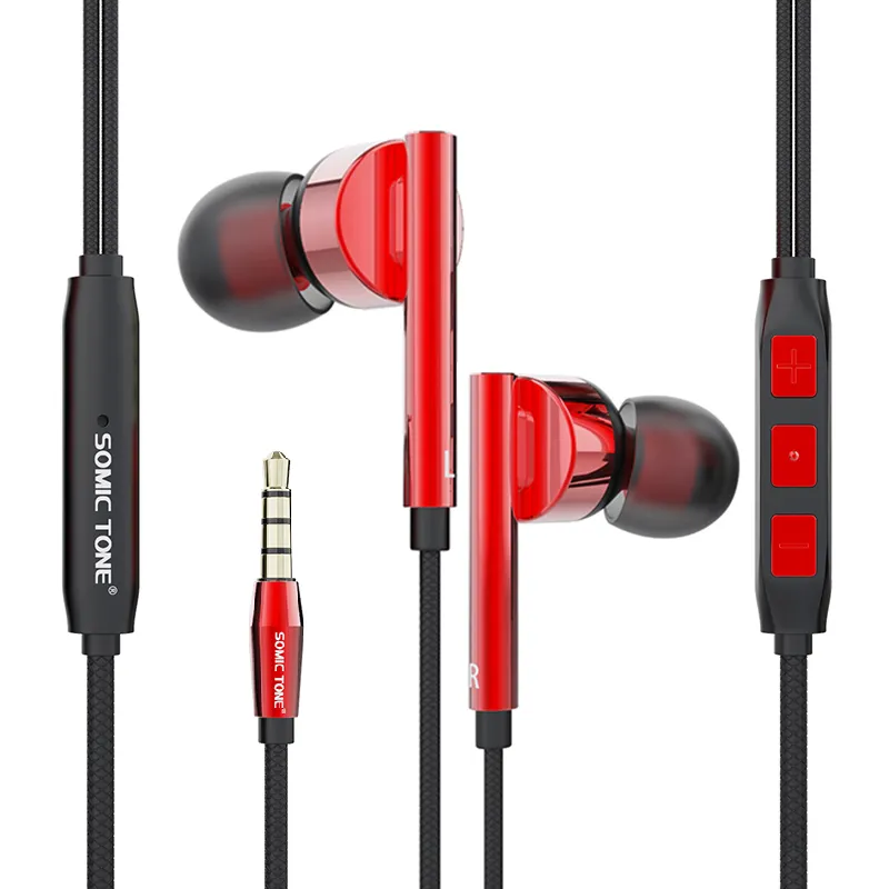 Hot Selling 3.5mm Jack Small Wired Earphone Headphones Headsets with Speaker