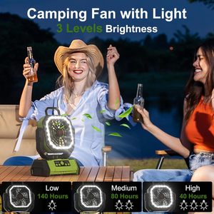 Ventilador <span class=keywords><strong>de</strong></span> Emergencia Portátil con Panel Solar Recargable <span class=keywords><strong>de</strong></span> 20000mAh, Linterna para Exteriores, Banco <span class=keywords><strong>de</strong></span> Energía, Luz, <span class=keywords><strong>Caja</strong></span> Eléctrica, Ventilador para Coche y Camping - Product Image 4