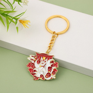 Tùy chỉnh quốc gia động vật <span class=keywords><strong>Fox</strong></span> đuôi rắn tinh thần chim hợp kim nhỏ giọt dầu men Keychain phim hoạt hình phụ kiện Mặt dây chuyền cho món quà - Product Image 6