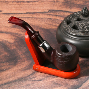 Pipe à fumer en bois laqué classique vintage de haute qualité Futeng, nouvelle arrivée, portable, en bois massif, fabriquée à la main - Product Image 3