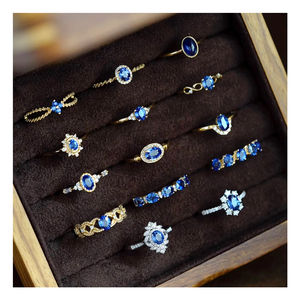 Joyería de piedras preciosas a granel 925 anillos de plata esterlina sortijas ajustables joyería fina para mujeres plata 925 al por mayor original - Product Image 1