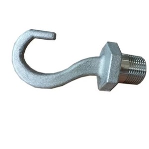 定制小型金属零件压铸砂产品，带碳钢挂钩成型钢零件 - Product Image 1