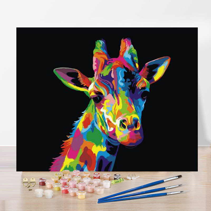 Colorful Lion Abstract Diy Digital Painting - Eco-friendly Wall