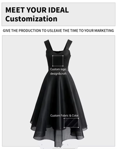 Produttore di Abbigliamento Personalizzato con Marchio Proprio, Servizio di Design di Abbigliamento con Basso MOQ, <span class=keywords><strong>Vestiti</strong></span> di Alta Qualità, Abito Lungo da <span class=keywords><strong>Donna</strong></span> - Product Image 6