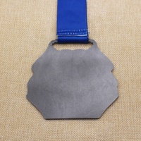 Livraison rapide personnalisée Antique Nickel 21K Run Finisher Médaille Dog Tag Médaille avec drapeau américain