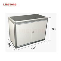 Armoire d'exposition pliable verrouillable comptoir de réception bureau de conseil en aluminium Durable