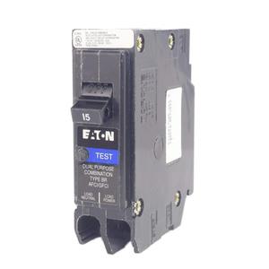 อีตัน BR 15 แอมป์ 1 ขั้ว เบรกเกอร์วงจรแบบรวม AFCI GFCI ชนิดเสียบปลั๊ก ใช้กับสายกลาง - Product Image 2
