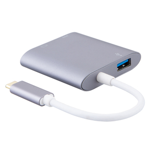 Aluminium <span class=keywords><strong>3</strong></span>-In-1 Hub Adapter Usb <span class=keywords><strong>3</strong></span>.1 Type C Naar Hdmi USB3.0 Type-C Pd Charger poort Adapters - Product Image 3