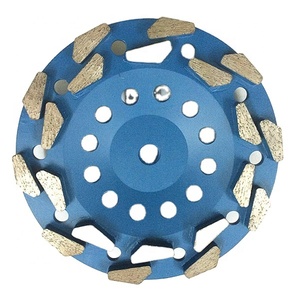 عجلات كأس الماس مزدوجة الصف ثلاثية الأجزاء مقاس 5 بوصة (125 ملم) و7 بوصة (180 ملم) لأعمال التجهيز - Product Image 2