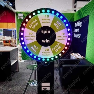 Ruleta de Premios Digital LED para Interiores/Exteriores, Rueda de la Fortuna Electrónica para Eventos, Juegos de Lotería, Parques de Diversiones Interactivos, Metálica - Product Image 6