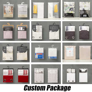 Rideaux en tulle noir modernes, imitation lin, rideaux transparents pour fenêtres avec franges, 100% polyester, personnalisables, ignifuges, occultants - Product Image 4