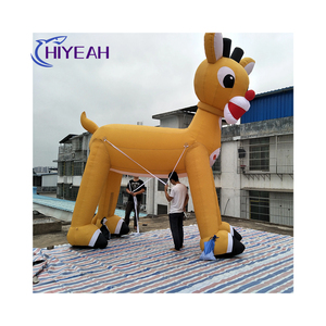 Disfraz Inflable Gigante de Reno, Modelo de Reno de Tamaño Real para Navidad, Decoración para Caminar, Exhibición en Festivales, Desfiles Callejeros - Product Image 4