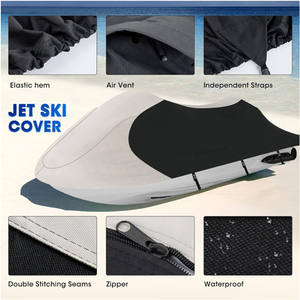 Housse de <span class=keywords><strong>bateau</strong></span> en tissu Oxford 800D résistant, coupe-vent, anti-UV, protection solaire, auvent avec revêtement PU, protection des fenêtres - Product Image 3